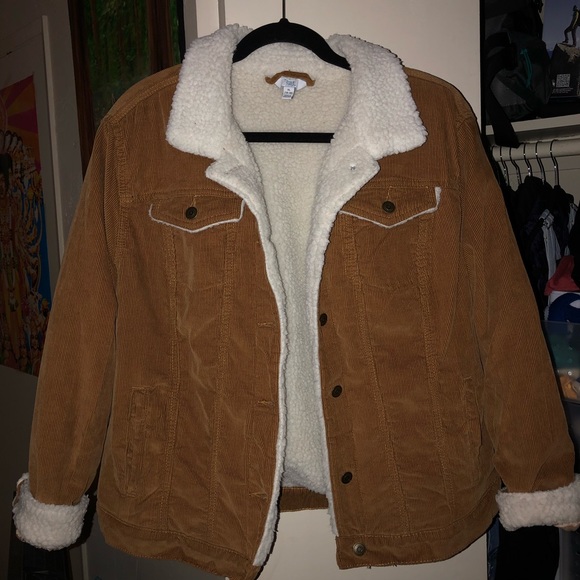 Coats | Corduroy Sherpa Jacket | Poshmark